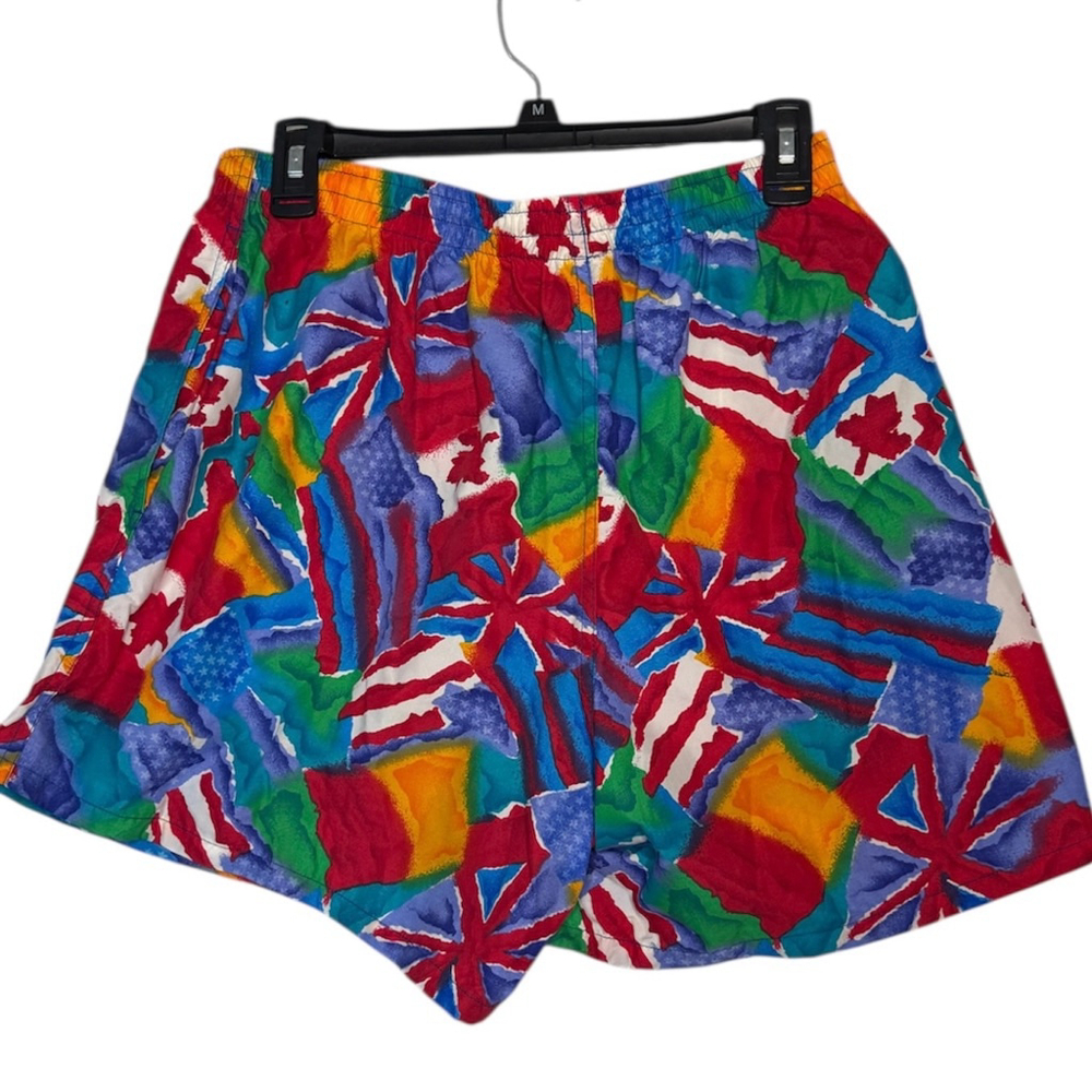 Vintage Men’s Speedo Country Flag All Over Print Shorts